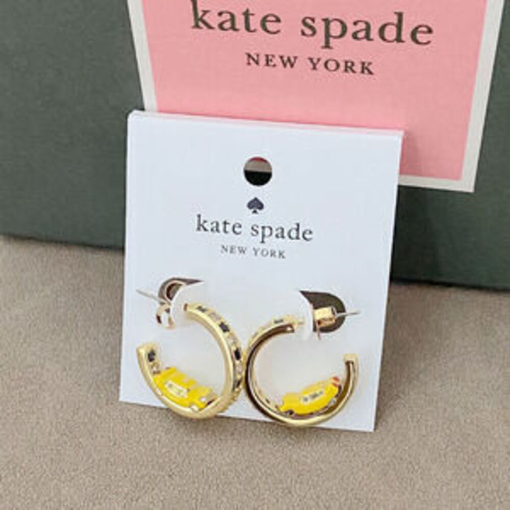 kate spade Car Shape Geometric Trendy Metal Earrings
